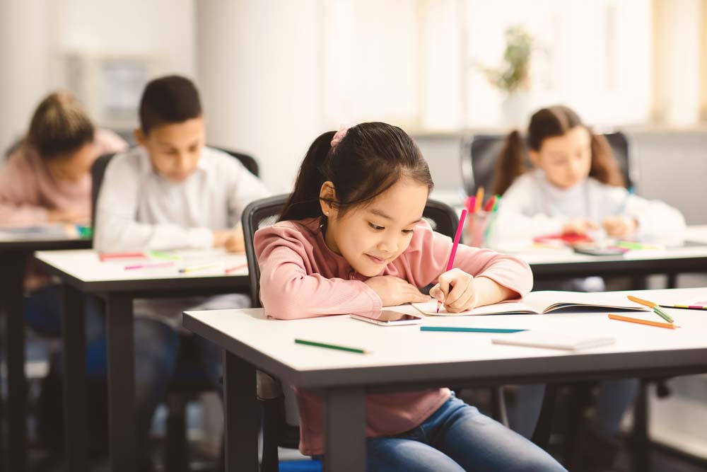 Classroom of children
